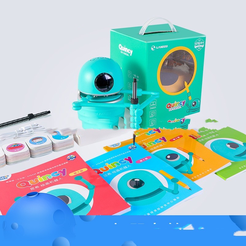 Landzo Kunxi – Robot de peinture pour enfants, stylo Simple, apprentissage automatique du dessin, éducation précoce intelligente