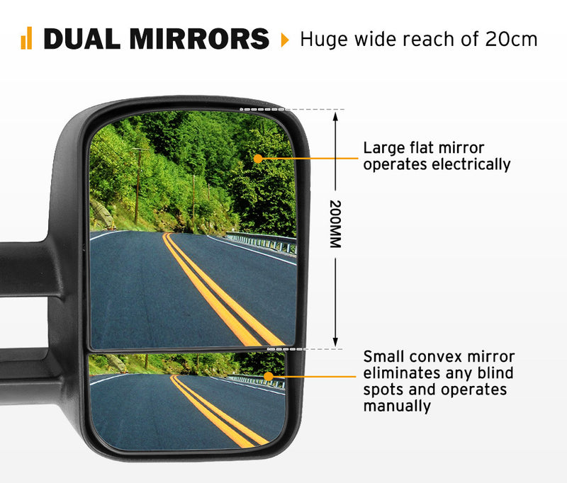 Foldable Rearview Mirror Trailer Only