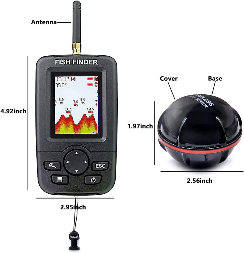 LUCKY Wireless Sonar Fishing Alert Fish Finder Underwater Echo Sounder Fishing Detector Portable Fish Finder