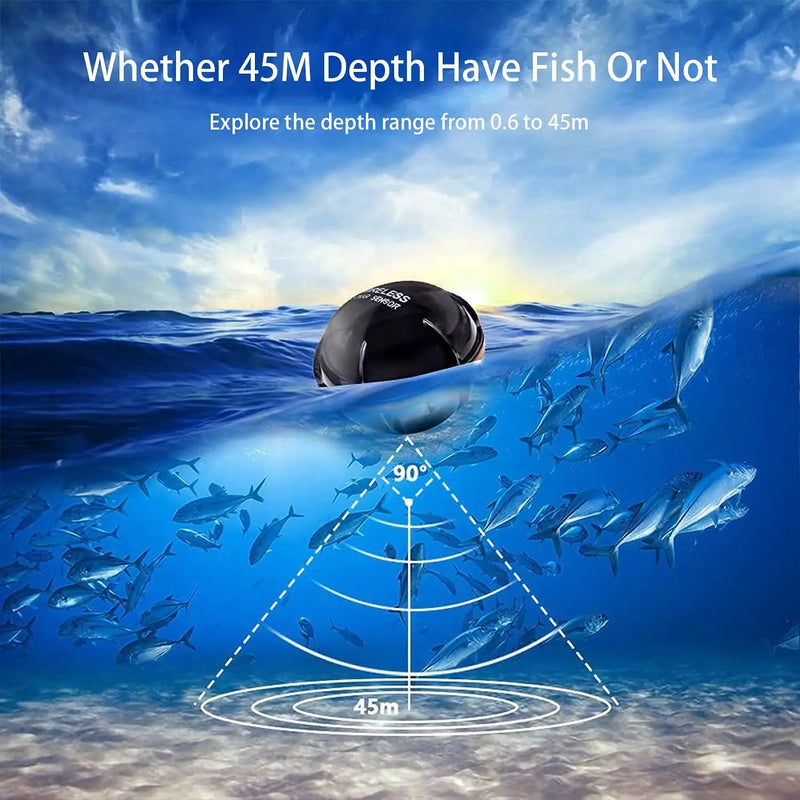 LUCKY Wireless Sonar Fishing Alert Fish Finder Underwater Echo Sounder Fishing Detector Portable Fish Finder