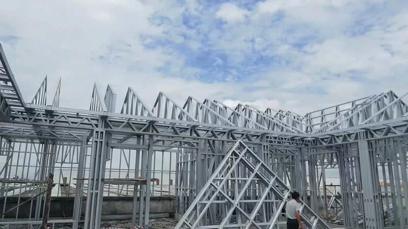 construction design Prefabricated modular Steel Structure Prefabricated House Light Steel Villas