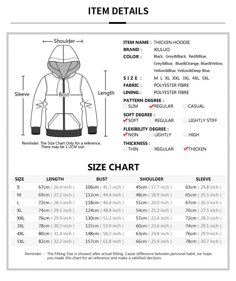 Venom Cosplay Costume Luminous Sweatshirt Sportswear Streetwear Hoodie Hooded Men Thicken Zipper Tracksuit Winter Coat Jacket