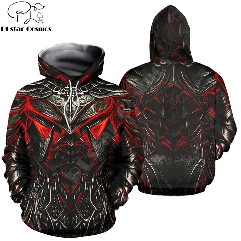 2020 Fashion Mens hoodies 3D printed Daedric Armor Sweatshirt Couple Hoodie Harajuku Autumn Streetwear Unisex Casual Tracksuits