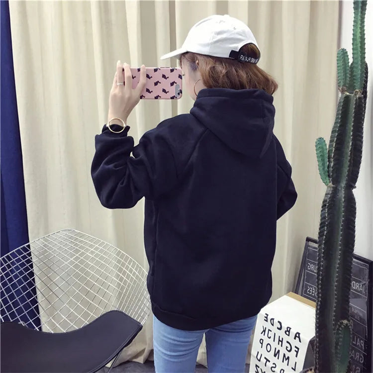 Women Oversized Sweatshirt  Fall Homme Clothing Lover Hoodies Printed QUEEN KING Couple Sweatshirt Plus Size Hooded Clothes