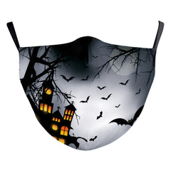 Milk Silk Double-layer Halloween Digital Printing Mask