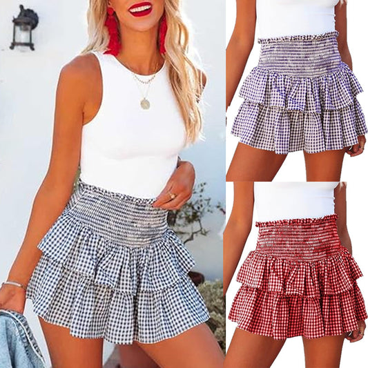 Cake Plaid Fashion Skirt | Stylish & Trendy Plaid Skirt for Women