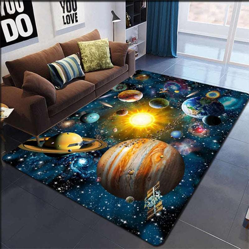 3D Planet Gorgeous Universe Living Room Carpet