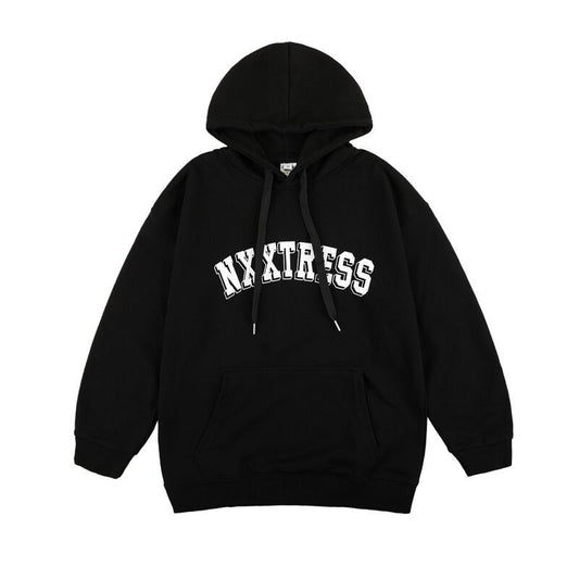 Letter Printed Hoodie Men's Casual Jacket