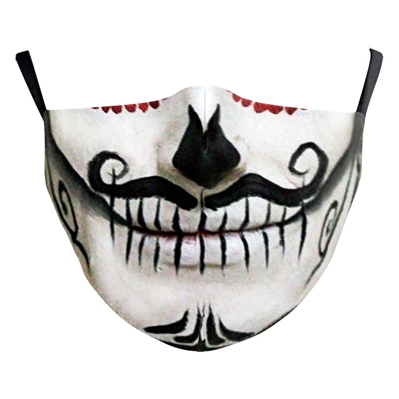 Milk Silk Double-layer Halloween Digital Printing Mask