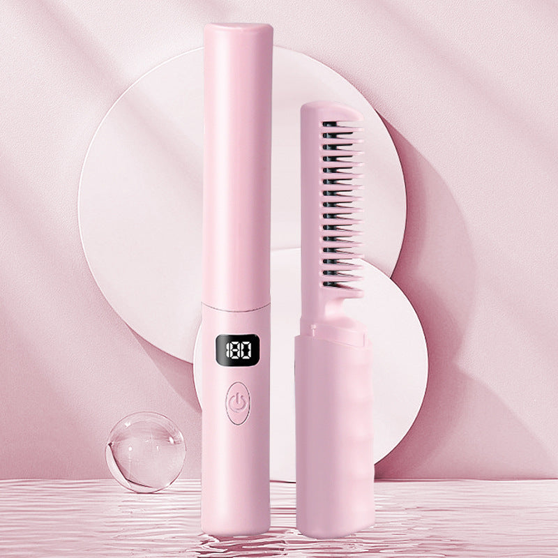 LCD Charging Portable Straight Comb