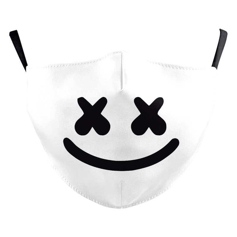 Halloween Milk Silk High Density Diagonal Cloth Double Layer Dustproof Protective Mask