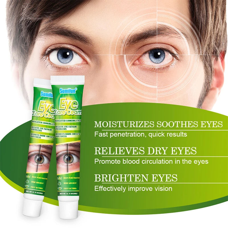 Chinese Herbal Medicine Eye Care Cream Relieve Eye Fatigue Brighter Looking Eyes Problems Reduces Dark Circles And Puffiness