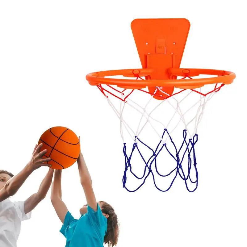 Wall Mounted Basketball Hoop Indoor Outdoor Hanging Basketball Hoop With Mesh Bag Sport Equipment for Practice Dribbling At Home