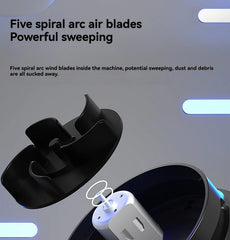 Mini Cordless Desk Vacuum: Portable Keyboard Cleaner & Dust Extractor | Handheld Rechargeable Sweeper for Home, Office, and Car - Sleek Design