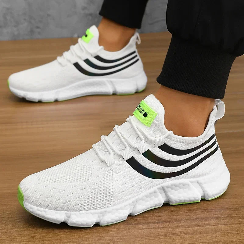 Men Shoes Breathable Classic Running Sneakers for Man Outdoor Light Comfortable Mesh Shoes Slip on Walking Shoes Tenis Masculino