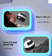 Mini Cordless Desk Vacuum: Portable Keyboard Cleaner & Dust Extractor | Handheld Rechargeable Sweeper for Home, Office, and Car - Sleek Design