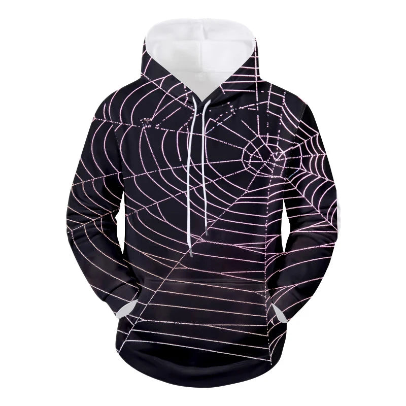 Spider web 3D Printed Hoodies Unisex Pullovers Hoodie Casual Sweatshirts