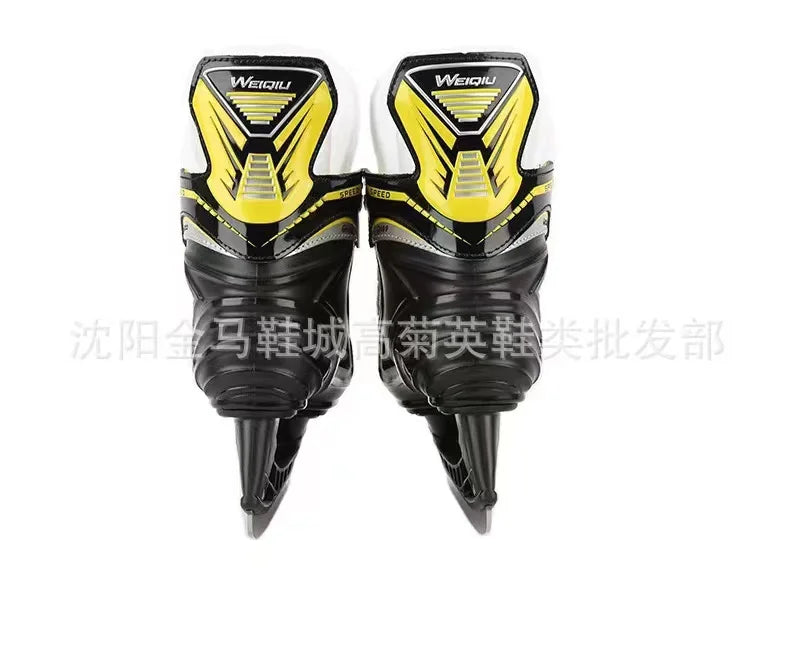 Ice Hockey Knife Skating Sneakers, Ice Skate Shoes, Leather Blade, Real Ice, Adult, Children, Indoor Sports, Beginners, New