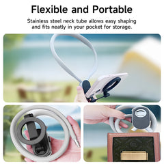 Magnetic Phone Neck Mount - Hands-Free POV Holder for GoPro & Smartphones