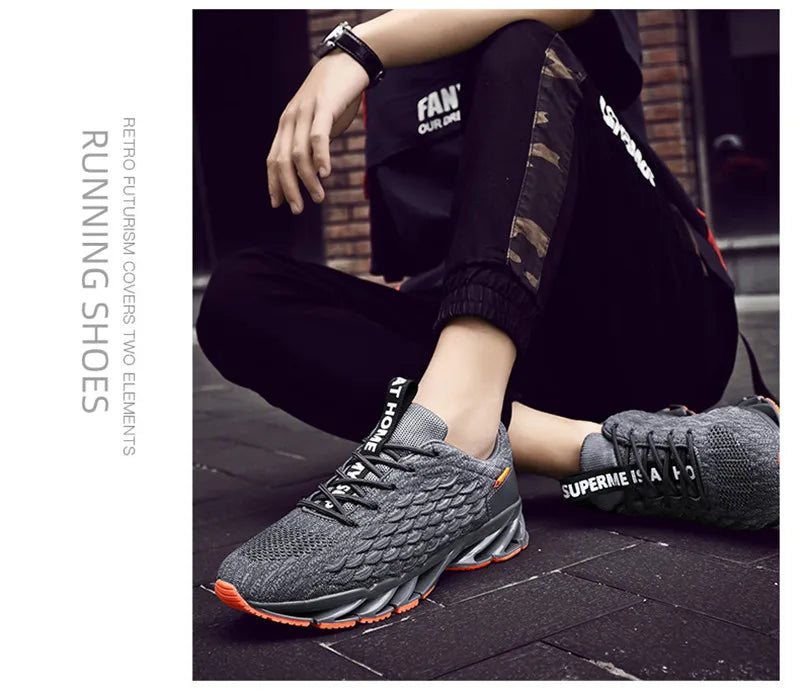 Men's Shoes Casual Sneakers Non Slip Breathable Running Shoe Mesh Tenis Outdoor Basketball Sports Tennis Shoes Zapatos De Hombre