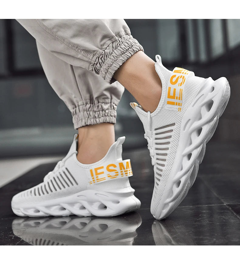 Men Shoes Comfortable Sneakers Breathable Running Shoes For Women Mesh Tennis Sports Shoes Outdoor Air Waling Casual