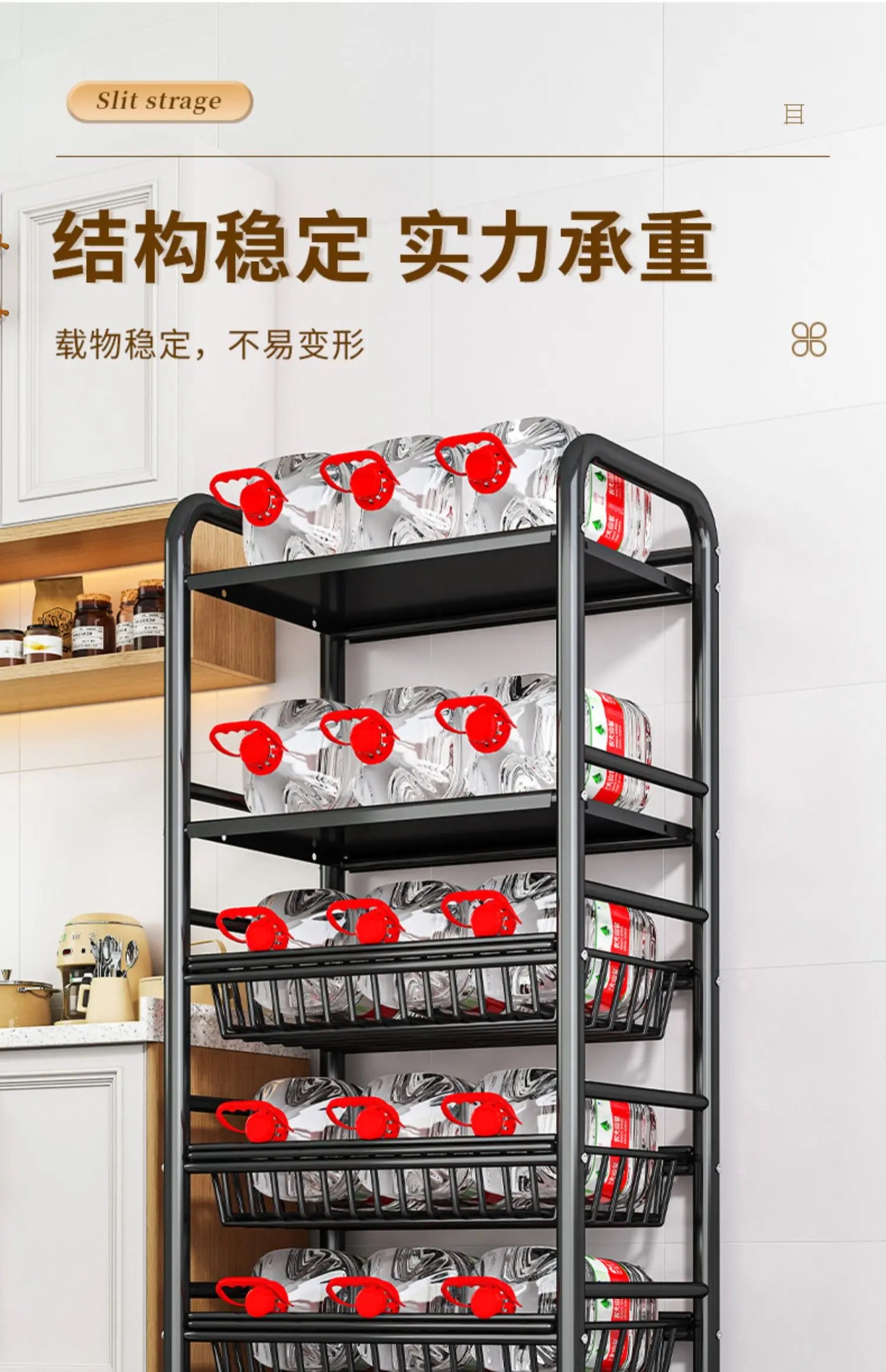 Organizer Cart Wheels Storage Trolley Shelf Kitchen Things Furniture Storages Islands Home Microwave Cart Kitchen Island Table