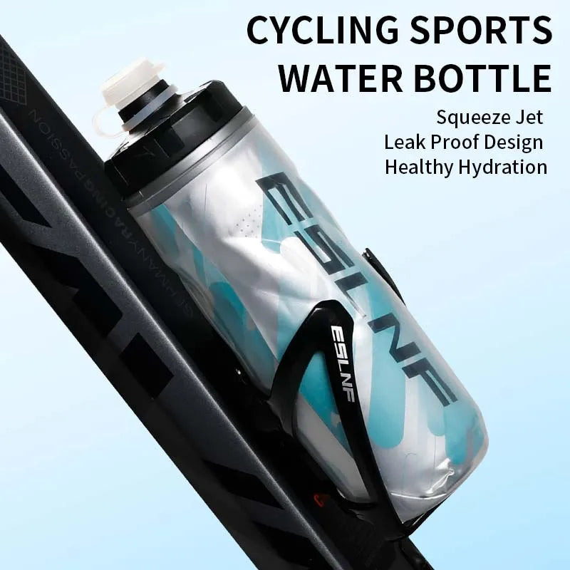 ESLNF Bicycle Water Bottle 600ml Light Mountain Bottle PP5 Heat - And Ice-protected Outdoor Sports Cup Cycling Equipment