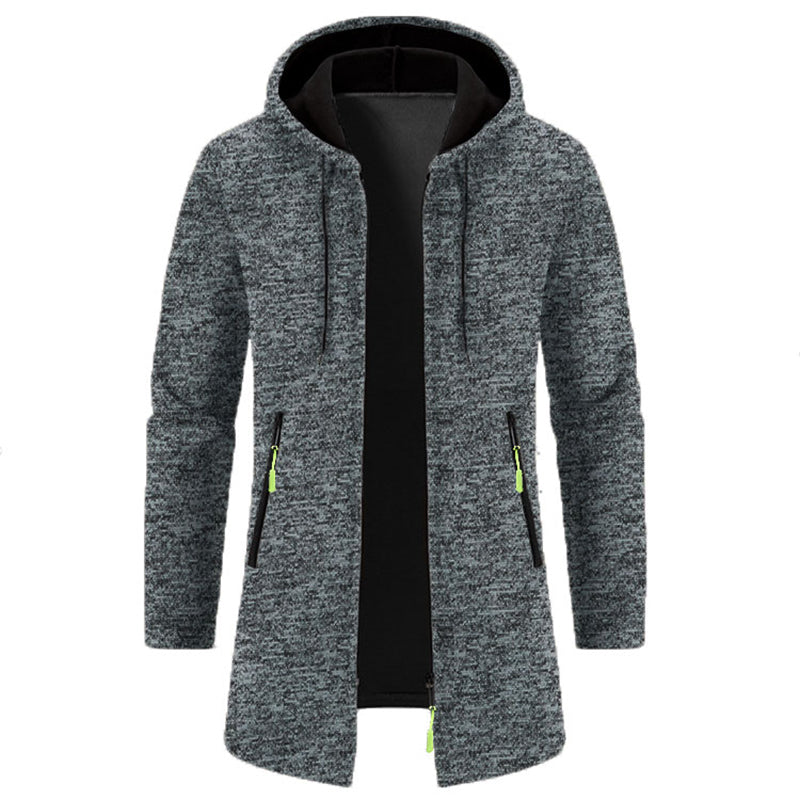 Sweatwear Men's Sport Hoodies Long Sleeve Sweatshirts for Men Zipper Hooded Mens Oversize Winter Top Jacket Coat Black Sweater