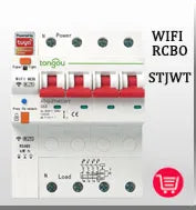 SmartLife WiFi Energy Meter & Circuit Breaker by TONGOU | 16A Single Pole DIN Rail Smart Switch | Wireless Remote Power Control & Electricity Usage Tracker
