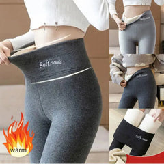 Women's Winter Thick Velvet Leggings Warm Fleece Lined High Waist Tights Thermal Insulated Pants Ladies Large Size Pantyhose