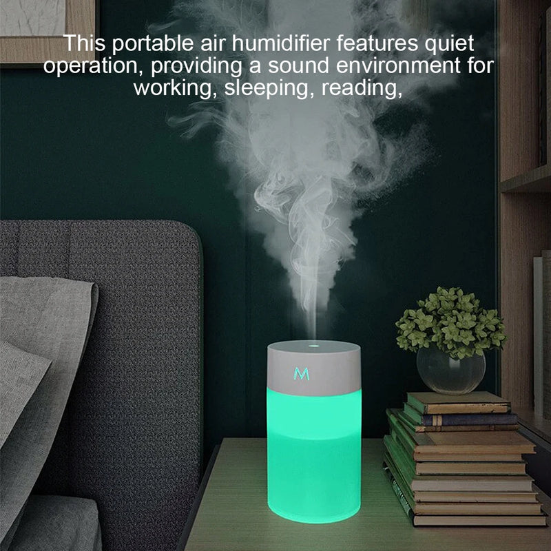 Mini Ultrasonic Air Humidifier Aromatherapy Diffuser Vehicle Mounted Portable Spray Usb Fragrance Essential Family Bedroom 260ml