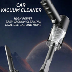 120W High Power Wireless Car Vacuum Cleaner - Portable Handheld Cordless Vacuum for Home & Car | 2-in-1 Dual Use Deep Cleaning Machine, Black