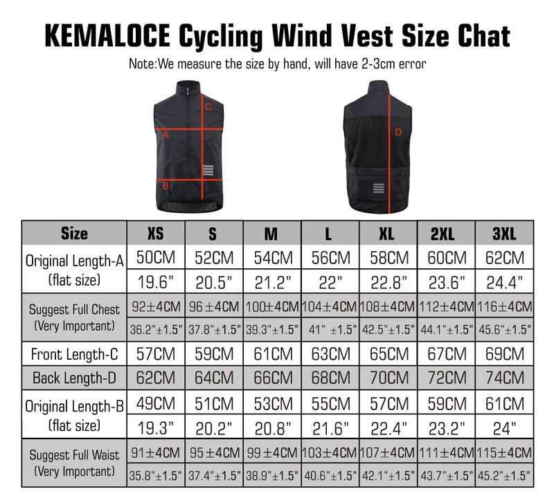 KEMALOCE Cycling Vest Black&Yellow Mens Cycling Gilets Lightweight Windproof Reflective Bike Sports Sleevess Jackets