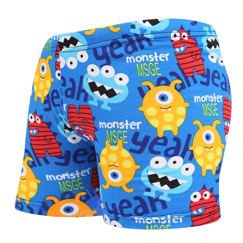 Children's Swimming Trunks – Flat Camo Printed Boys' Shorts | Big Boys' Hot Spring Bathing Suit