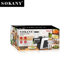 1000W 5-in-1 Electric Vegetable Chopper & Food Processor – Stainless Steel Multifunctional Slicer, Mixer & Cutter (220V)