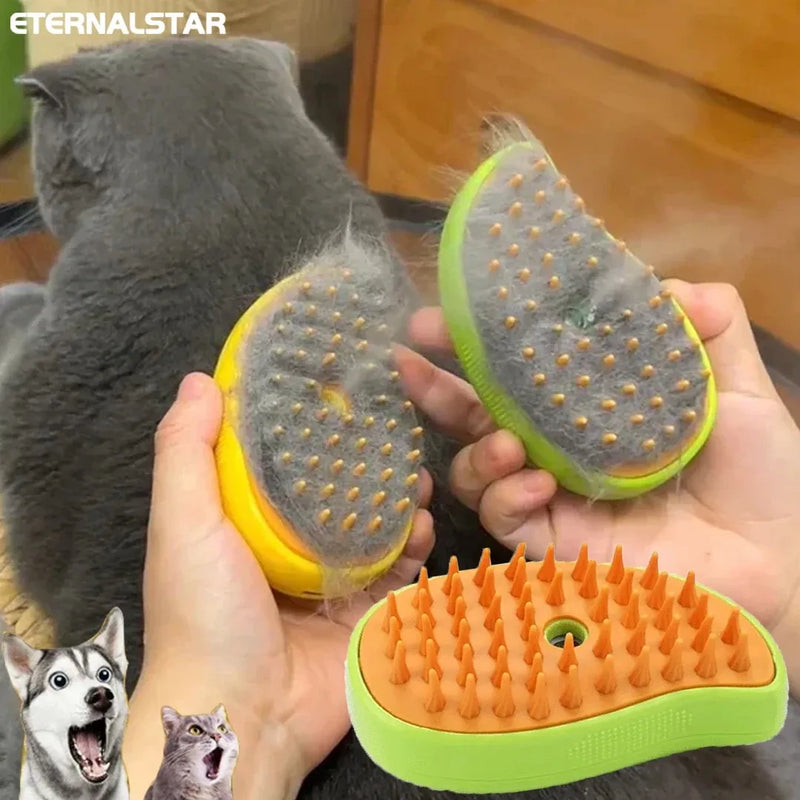 Cat Hair Brush Dog Hair Brush Electric Pet Cleaning Brush Steam Spray Brush Massage Hair Removal Comb Anti Flying Brush