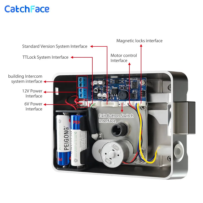 Fingerprint Waterproof Outdoor Garden Lock Remote Control TTLock App Code Keyless Smart Door Lock Electric Rim Lock and Gateway