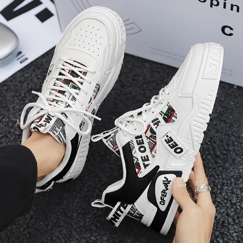 Skateboard Mens Shoes Summer Sneakers Leather Casual Fashion Outdoor Running Sports Hiking Tennis