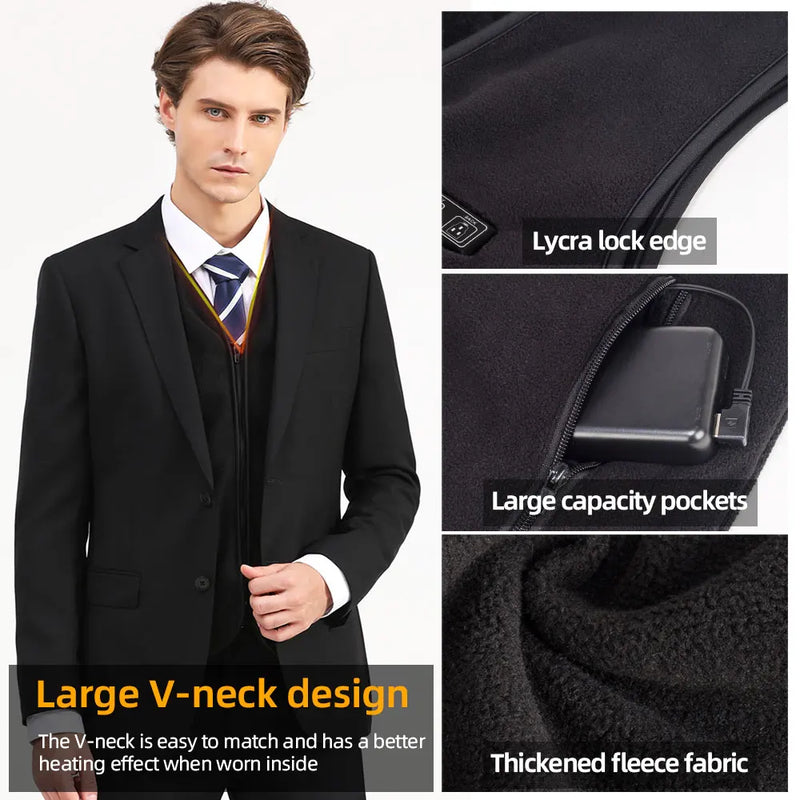 10 Areas Heated Vest Men Women Usb Electric Self Heating Vest Warming Waistcoat Heated Jacket Washable Thermal Heated Clothes