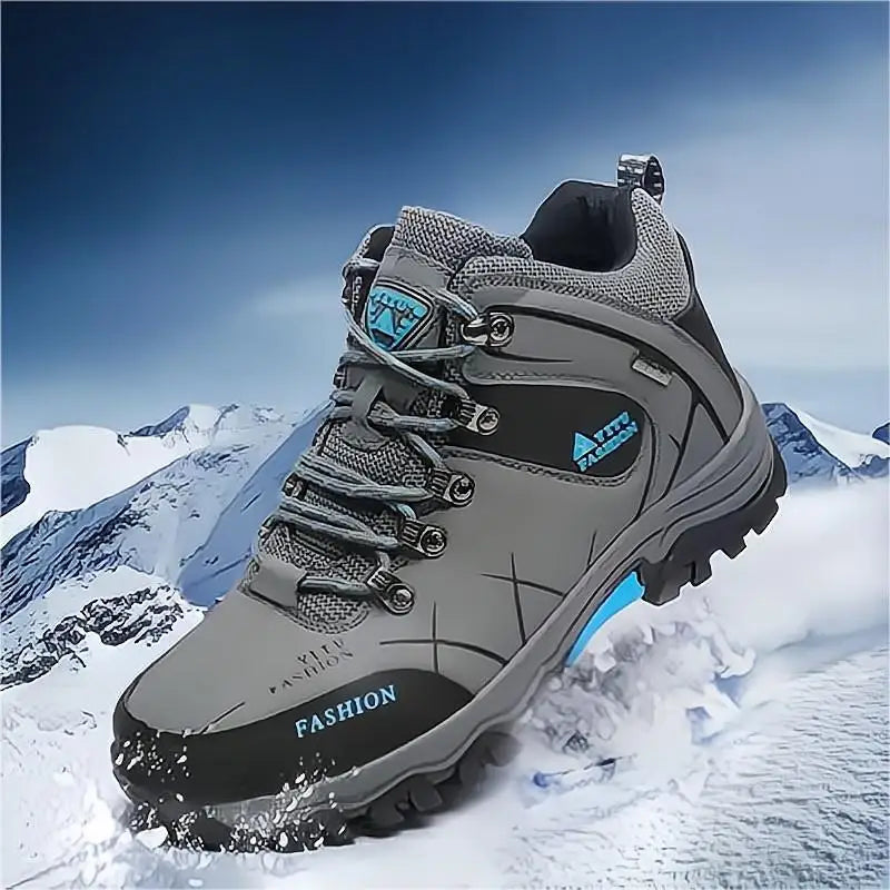 Men's Winter Sneakers Snow Boots Waterproof Leather Hiking Boots Super Warm winter sneakers for men Boots Outdoor trekking shoes