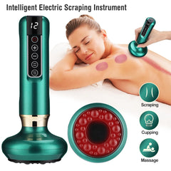Electric Cupping Massager – Vacuum Suction & GuaSha with Infrared Heat for Anti-Cellulite & Body Slimming