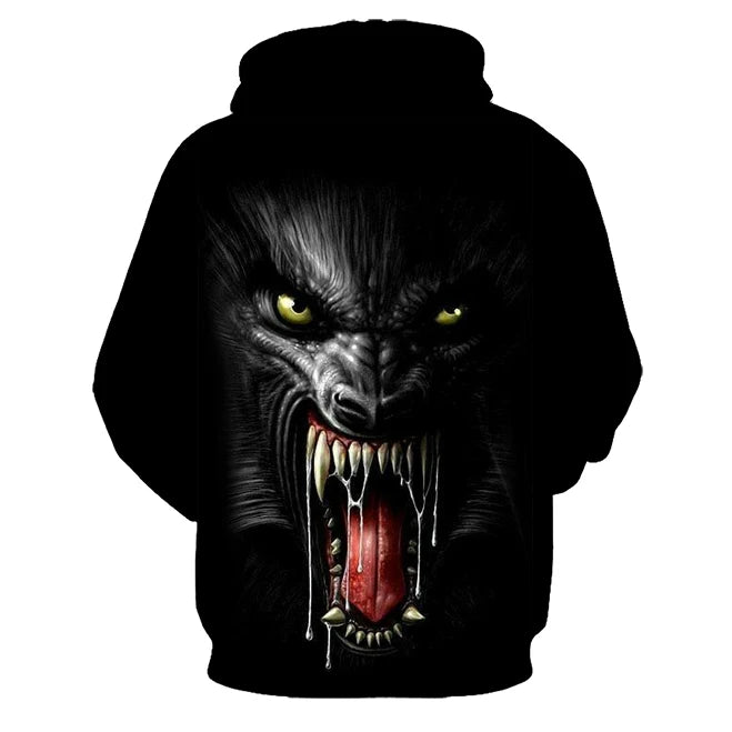 Animal Wolf 3D Printed Hooded Sweatshirts Men Women Fashion Casual Oversized Pullover Hip Hop Harajuku Streetwear Hoodies