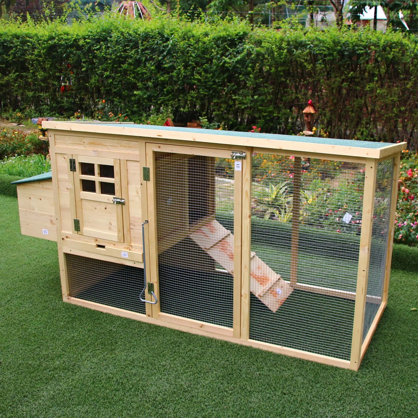 Solid wood Outdoor chicken coop household large chicken cage  pigeon cat dog bird rabbit coop pet supplies