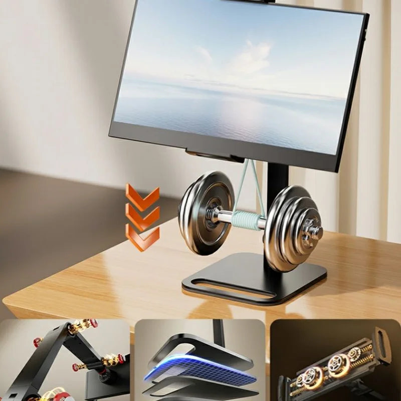 Monitor Desk Holder Portable Metal Stand 16 Inch Universal Expandable Display Base Vesa Mount External Vertical Screen Expansion