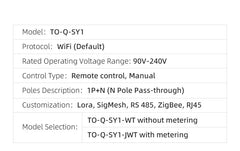 SmartLife WiFi Energy Meter & Circuit Breaker by TONGOU | 16A Single Pole DIN Rail Smart Switch | Wireless Remote Power Control & Electricity Usage Tracker
