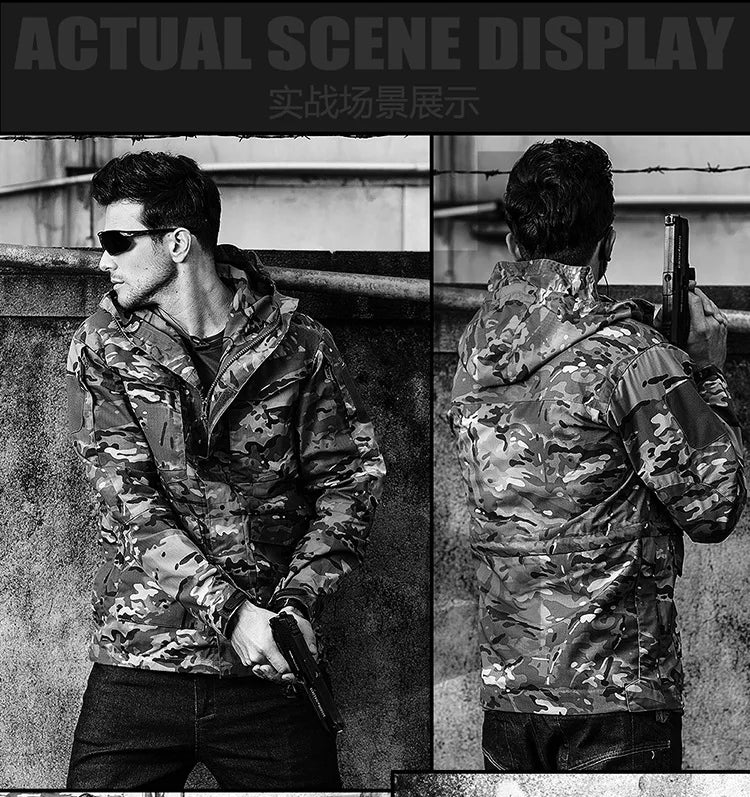 M65 Casual Quick Dry Tactical Windbreaker Outwear Trench Men Waterproof Flight Pilot Coat Hoodie Man Field Jacket