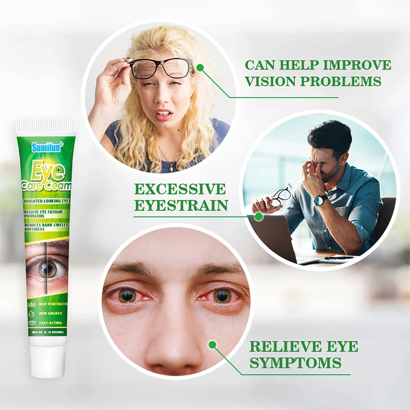 Chinese Herbal Medicine Eye Care Cream Relieve Eye Fatigue Brighter Looking Eyes Problems Reduces Dark Circles And Puffiness