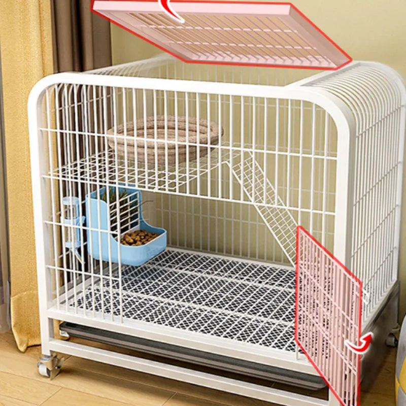 C700 Assembled Rabbit Cages Pets indoor Bunny Anti Chew Mat House Bed Nests for Small Animal home Rabbit Accessories