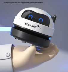 Mini Cordless Desk Vacuum: Portable Keyboard Cleaner & Dust Extractor | Handheld Rechargeable Sweeper for Home, Office, and Car - Sleek Design