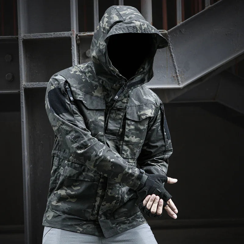 M65 Casual Quick Dry Tactical Windbreaker Outwear Trench Men Waterproof Flight Pilot Coat Hoodie Man Field Jacket